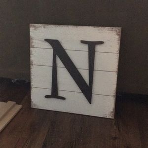 Cute decor sign letter “N”